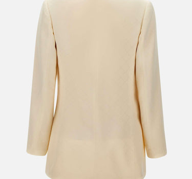 Blazer in satin con losanga jacquard<BR/> GI15352E2 193 ELISABETTA FRANCHI 