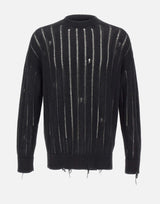 Maglia girocollo destroyed S6LAMAKN030 110 LANEUS 