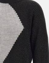 Maglione in lana con intarsi CF5400MA65N C3798 LIU-JO 