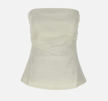 "Alexa" top in lino FFC22 WHT FAITHFULL THE BRAND 