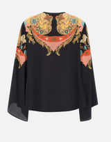 Blusa in seta con stampa paisley floreale WRJA0162 AKI43X0813 ETRO 