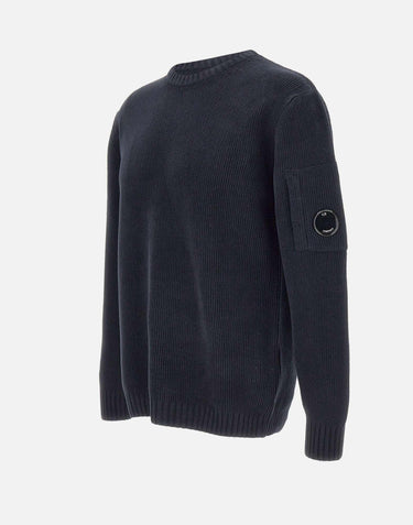"Cotton Chenille Crewneck Sweater" 19CMKN017A 005558G888 C.P. COMPANY 