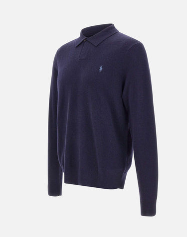 Maglia in lana colletto a polo 710946001 001 POLO RALPH LAUREN 