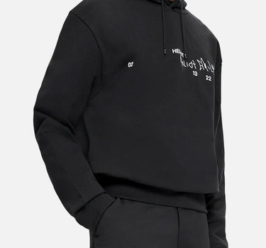 Felpa "Fulgens Hoodie" M08081 BLK01 HELIOT EMIL 