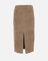 Gonna midi dritta in suede 115300 1683 ROTATE BIRGER CHRISTENSEN 