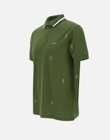 "Full embroidery polo" A35128 37 SUN68 