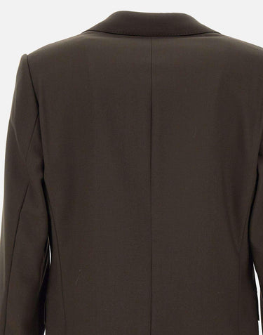 Blazer "Giovanni" in lana W24MTLG401 COFFEE OFFICINE GENERALE 