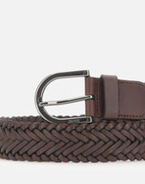 Cintura in pelle intrecciata 50563980 202 BOSS 