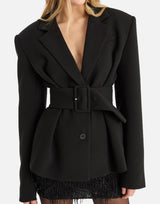 "Suiting belted blazer" 114825 100 ROTATE BIRGER CHRISTENSEN 