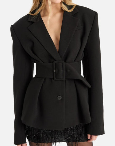 "Suiting belted blazer" 114825 100 ROTATE BIRGER CHRISTENSEN 
