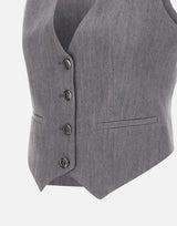 Gilet in denim UF5226D0266 87457 LIU-JO 
