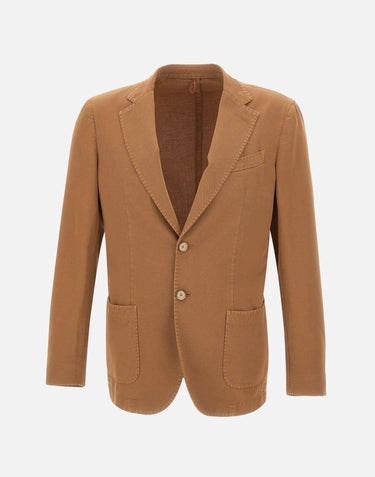 Blazer in cotone e lino DS3177 53C SANTANIELLO 