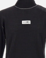 Maglia dolcevita con cuciture a contrasto SH0HA0009 M13037900 MM6 MAISON MARGIELA 