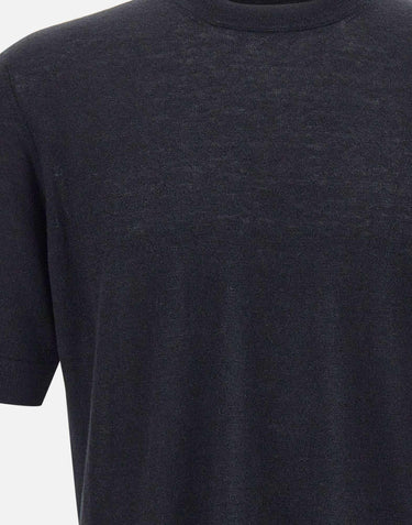 T-shirt in misto lino e cotone TS0MC LC14R990 FILIPPO DE LAURENTIIS 