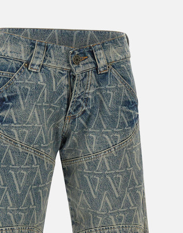 Shorts con logo VAQ09P012 BLUE1 VAQUERA 