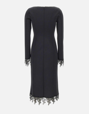 Abito midi con pizzo 2A704A N0990 BLUMARINE 