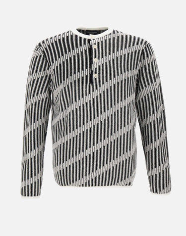 Maglia in lana e viscosa EM003517 AF19553FC005 EMPORIO ARMANI 