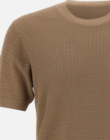 T-shirt in filato di cotone e viscosa 100221 052 KANGRA 