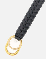 Portachiavi in pelle PCHANDLEBRAID NERO GIANNI CHIARINI 