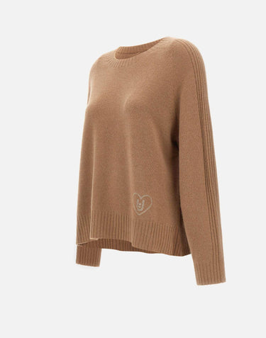 Maglia in misto lana con intarsi MF5444MS76L 71327 LIU-JO 