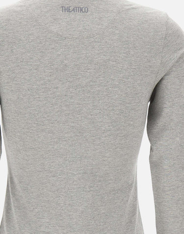 Polo asimmetrica grigio melange 260WCI00031 JJF006AA183 THE ATTICO