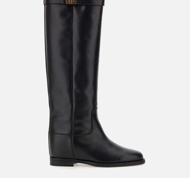 Stivali "Santa Monica" in pelle 3807 NERO VIA ROMA 15 
