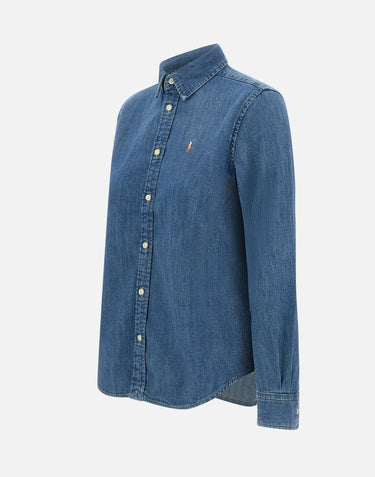 Camicia "Bsr" in denim di cotone 211969458 001 POLO RALPH LAUREN 