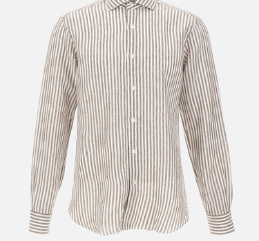 Camicia in lino a righe LIU02P0154035U 0006 BARBA 