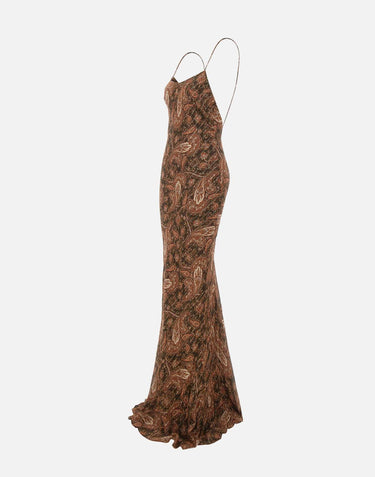 Abito lungo "Ninfea" TM190131B TNV143PAISLEY THE ANDAMANE 