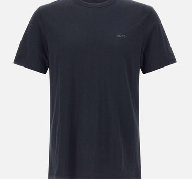 T-shirt in cotone slub-yarn con dettaglio logo 50508243 404 BOSS 