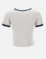 "BH Crest Soft Ringer Tee" T-shirt TO07376256GY18 GRAY SPORTY & RICH 