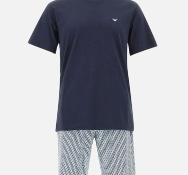 Pigiama con bermuda stampa pattern EM000399 AF18885MB523 EMPORIO ARMANI 