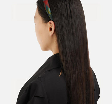 Cerchietto in seta Scarlet Tartan 81020022 W01BFM411 VIVIENNE WESTWOOD 