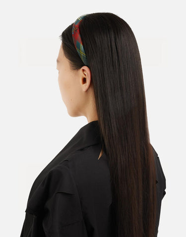 Cerchietto in seta Scarlet Tartan 81020022 W01BFM411 VIVIENNE WESTWOOD 