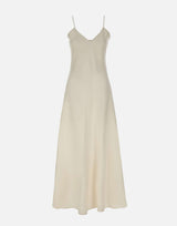Abito lungo in misto lino con lurex M80ABIK02 TES0M06800 ELEVENTY 