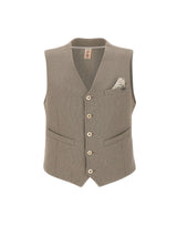 Gilet in misto cotone DRUG567 T567NOCE BOB 