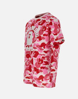 T-shirt "College ABC Camo" 001CSM301011M PINK BAPE 