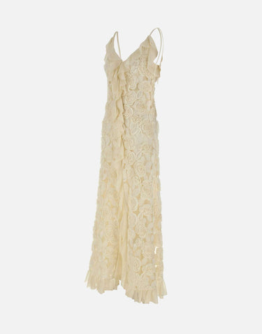 Abito "Floral Embroidery" RRS16667 CREAM NISSA 