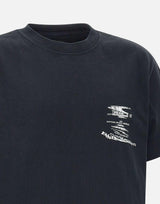 T-shirt "SS Tee Beauty" in cotone P117HBBW225 BLACK PURPLE BRAND 