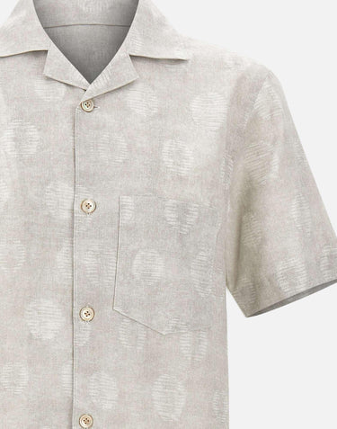 Camicia in misto lino e cotone M75CAMK09 TES0M1250002 ELEVENTY 