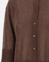 Maglia con bottoni e micro paillettes 390261 833 KANGRA 
