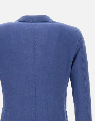 Blazer in misto cotone e lino DS3032 GL72074 SANTANIELLO 