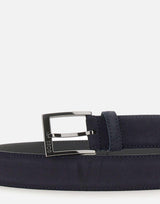 Cintura in pelle scamosciata con fibbia ad ardiglione 50563958 401 BOSS 