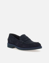 Mocassini "Velour" in camoscio LM10342CR VELURNAVY DUCA DEGLI ABRUZZI 