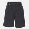 Shorts in denim "Laser monogram" MSP26TR397 01 CASABLANCA 