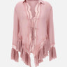 Blusa in georgette con pizzo 2C444A N0114 BLUMARINE 