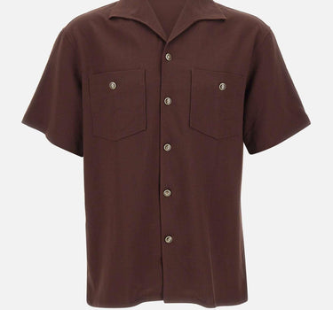 Camicia in viscosa con tasche SH254 VI029BN DROLE DE MONSIEUR 