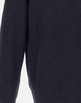 Cardigan in lana con texture a rombi 411304 041 KANGRA 