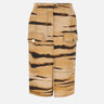 Gonna in drill con stampa tigre GO18362E2 470 ELISABETTA FRANCHI 
