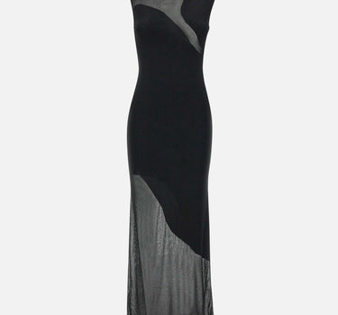 "Sheer knit maxi dress" 113706 100 ROTATE BIRGER CHRISTENSEN 